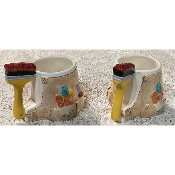 Set of 2 Handyman Tool Belt Mug Dad Gift Tasters Choice Coffee-Mate 2000 - Picture 7 of 10